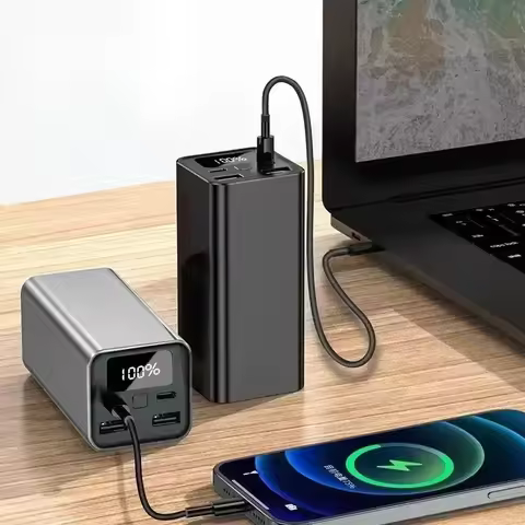 Power Banks 20000mah Fast Charging Pd 65w Portable Phone Mobile Charger Power Bank Laptop PowerBank 