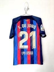 99% 球員版 巴塞 Barcelona 迪莊 De Jong 球衣