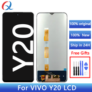 PANTalla หน้าจอ Y20 VIVO อะไหล่จอ Digitizer, โทรศัพท์มือถือแอลซีดีสำหรับ VIVO Y20 LCD ต้นฉบับสำหรับการแสดงผล Y20