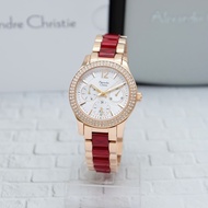 jam tanganAlexandre christie ac 2463 bf red rosegold original