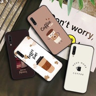 Phone Case Coffee pattern Samsung S20 S21 S20 Fe S21 Fe S20 Plus S21 Plus S20 Lite S21 Uitra S20 Ultra Black Case