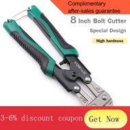 YQ4 Bolt Cutter 8-Inch Steel Bolts Cutter Steel Bar Clamps Pliers Hand Tools Wire Stripping Crimping Tools Cutting Multi
