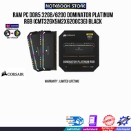 [ผ่อน 0% 6 ด.]RAM PC DDR5 32GB/6200 DOMINATOR PLATINUM RGB (CMT32GX5M2X6200C36) BLACK/ประกัน limited lifetime