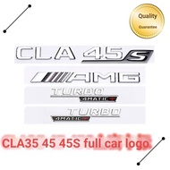 Mercedes-Benz Car Logo CLA35 Word Logo CLA45S Modified AMG Rear Tail Logo TURBO 4MATIC Side Logo Sti