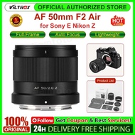 Viltrox AF 50mm F2.0 Air Full Frame Camera Lens Portrait Vlog Prime Lens for Sony E Mount Camera A7C