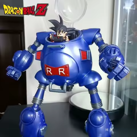 Hot Dragon Ball 32cm Fj Model Red Belt Robot Red Silk Army Robot Alloy Can Carry Shf Dolls Desktop B