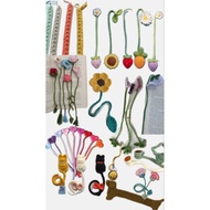 Crochet Book mark for cheerful reading book.