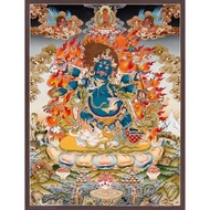 雄偉的六臂大黑天唐卡 轉化力量的守護者