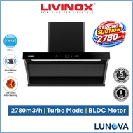 Livinox LCH-DARLEY DC-90BL 2100 m³/h / LCH-TRESCO BLDC-90BL 2780 m³/h DC Motor Kitchen Cooker Hood