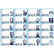 Hoshimachi suisei hololive notebook labels 20 pieces / notebook labels printed with vtuber hoshimach
