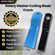 [HEAVY DUTY] Cutting Blade (Curve) 11 Inch for Tractor, Kubota L1501 2201 2402 2202 MF, ISEKI/ Mata 