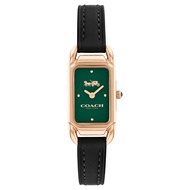 Coach Cadie Black Leather Strap Analog Watch CO-14504068
