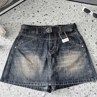 BIGSIZE Stone jean Skirt 60-90kg
