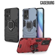 OPPO Reno7 Pro 5G CASEBURG Hybrid R 磁貼指環扣 座枱支架 四邊全包手機殼 手機套 5598A