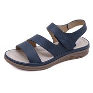 Giày Nữ Sandal Nữ Chính Hãng Siketu Đế Bằng Chống Trượt Gót Cao 3Cm Quai Dán Tiện Lợi Có Lỗ Thoáng K