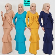 [Merdeka] [Baju Raya 2022] [XXS to 10XL] Muslimah Peplum Baju Kurung Moden Plus Size Murah Ibu Anak
