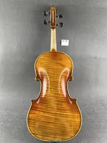 Actual Photo Highly Flamed One-Piece Back Hand Made 4/4 Violin Cкрипка 4/4 كمان 바이올린 w/ Violin Case&