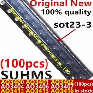 5PCS AO3400 AO3401 AO3402 AO3404 AO3406 AO3407 AO3413 AO3415 AO3416 SOT23 chip ic