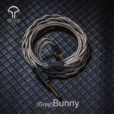 Yongse-GreyBunny Cable Single Crystal Copper + Silver-plated Single Crystal Copper Center ＆ Graphene