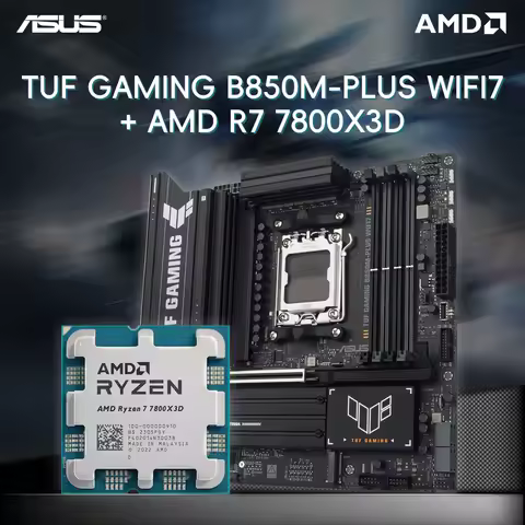 AMD R7 7800X3D+ASUS TUF Gaming B850M-Plus WIFI7 256GB Support PCIe 5.0 Adopting the AM5 architecture