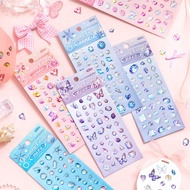 【ready stock】芯陌 宝石之匣 滴胶贴纸 创意 3D浮雕贴纸 儿童 防水 透明水晶贴 diy贴纸Xinmo Jewel Box Epoxy Sticker Creative 3D Embos