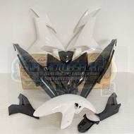 VELOZI RACING STANDARD COVER SET BLACK WHITE Y15ZR V1 / V2 YAMAHA