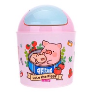 香港正版  罐頭豬Lulu 豬 LuLu The Piggy 桌上圓形垃圾筒