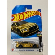 Bentley continental gt3 Gold Hotwheels 1/64
