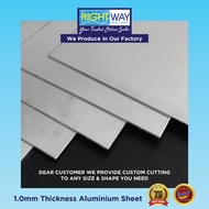 ALUMINIUM SHEET  | 1.0MM THICKNESS | SIZE -  2 feet x 2 feet