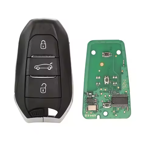 A02K-Smart Keyless Go Remote Key HU83 4A Hitag-AES 3 Buttons 433Mhz PCF7945 For 2008 308 508 3008 50