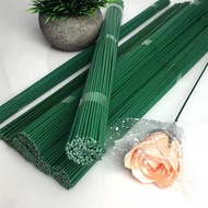 10Pcs 30cm fuzzy wire / Floral wire Simulated Bouquet Flower Stem Handmade Diy Material Iron Wire Ro