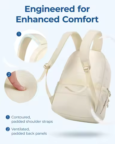 BAGSMART Women's Backpack Large Capacity Travel Backpack Simple Female Bags School College Laptop Ba
