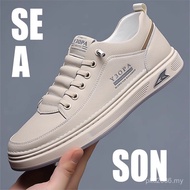 Breathable Sneakers Casual Shoes Shoes Fashion Men's Cowhide Summer White Shoes Casual 100 AD0G