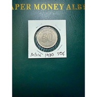 1980 Malaysia 50 Sen Coin