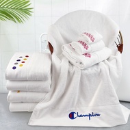 Five-Star Hotel Bath Towel Pure Cotton 21 Strands Platinum Satin White Bath Towel Thickened 6g Cotto