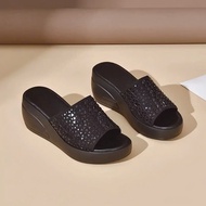 Women's Wedge Sandals BA0016, High Quality Leather, Super Light PU Sole, Super Soft, Increase Height