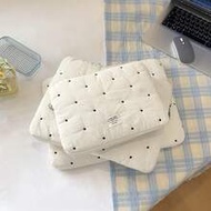 1 ชิ้น ซองใส่โน้ตบุ๊กนักเรียนปักโบว์น่ารัก 11/13/15 นิ้ว เคสป้องกันโน้ตบุ๊ก กระเป๋าเอกสาร ซองใส่โน้ต