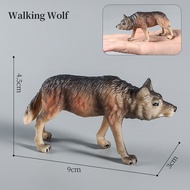 Educational Forest Animals Toy Figurines Set - Wolf Fox Hyena Realistic Jungle Zoo Animal Models Kid