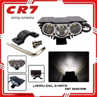 MATA Owl Shoot Lights 3 Eyes And 2 Eyes Led Owl Ultrafire 2 Eyes & 3 Eyes Universal All Motorcycles