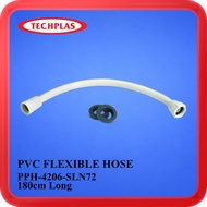 [ TECHPLAS ] (PPH-4206-SLN48/PPH-4206-SLN60/PPH-4206-SLN72) PVC Flexible Hose | Short Nut | 48 inch 
