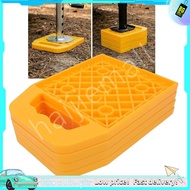 haijiemall Xiuganpo 4PCS RV Leveling Pads  6.6X6.6in Stabilizer Jack Convenient Locking Design Weath