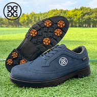 G/FORE New Style Genuine Leather Golf Shoes Fixed Spikes Anti-slip Block Business Men's Shoes Outdoo