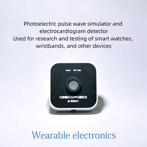 Optoelectronic Pulse Wave Simulator ECG/PPG Detector Dual Electrode Single Lead ECG Signal Generator