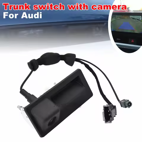 5N0827566AA For Audi A4 A5 A6 Allroad Q3 Q5 S3 S5 Car Trunk Release Handle W/ Backup Camera 5N082756