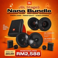 JBL Stage3 Nano Bundle – Car Audio Upgrade Set (BassPro Nano + Stage3 627F + 607CF)