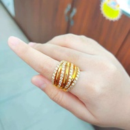 RG 5092 Cincin KLCC ZHULIAN Gold plated Ring KLCC Jewellery Emas Saduran Barang Kemas