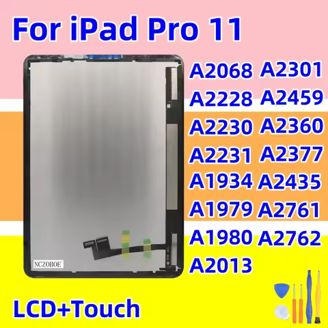 NCZOBOE 11'' For iPad Pro 11 2018 2020 A1980 A1934 A1979 A2068 A2228 A2230 A2231 LCD With Touch Scre