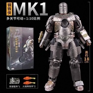 【Ready stock】ZD Toys Iron Man Action Figure  Iron Man MK1 Marvel 10th Anniversary Genuine Figure Boy