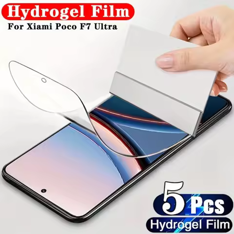 5PCS Full Cover Hydrogel Film for Xiaomi Poco M7 Pro Pcoc F7 Pro X7 Pro Pcoc C71 M6 4G X6 Screen Pro