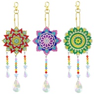 5D Diamond Painting 3-piece DIY Diamond painting Pendant Wind chime jewelry Hand-made diamond double